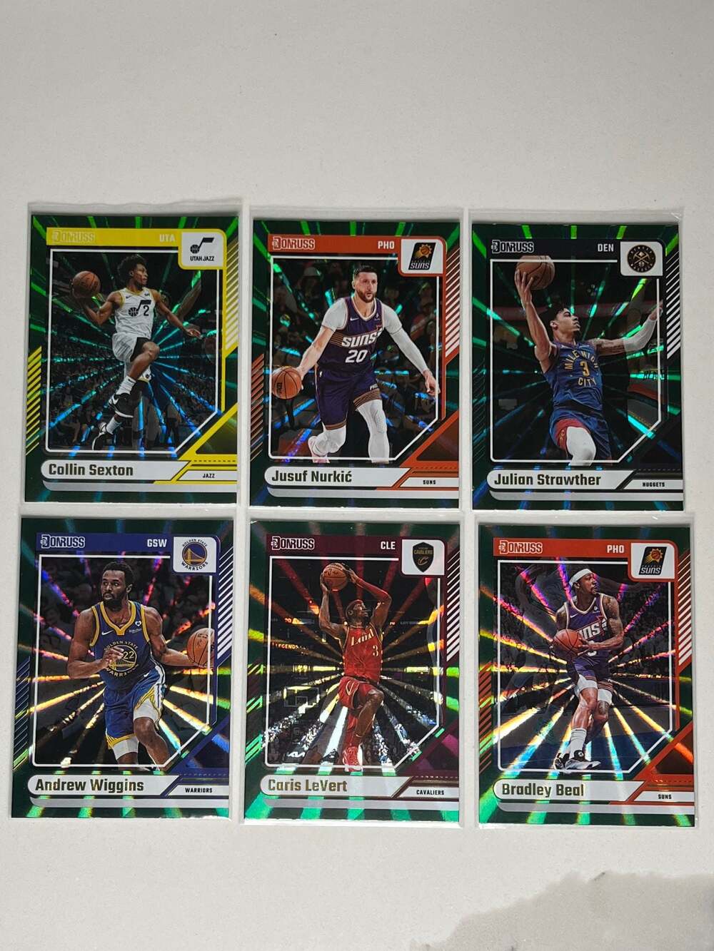 2023-24 Panini Donruss Basketball Green Holo Laser Parallel 12-Card Lot